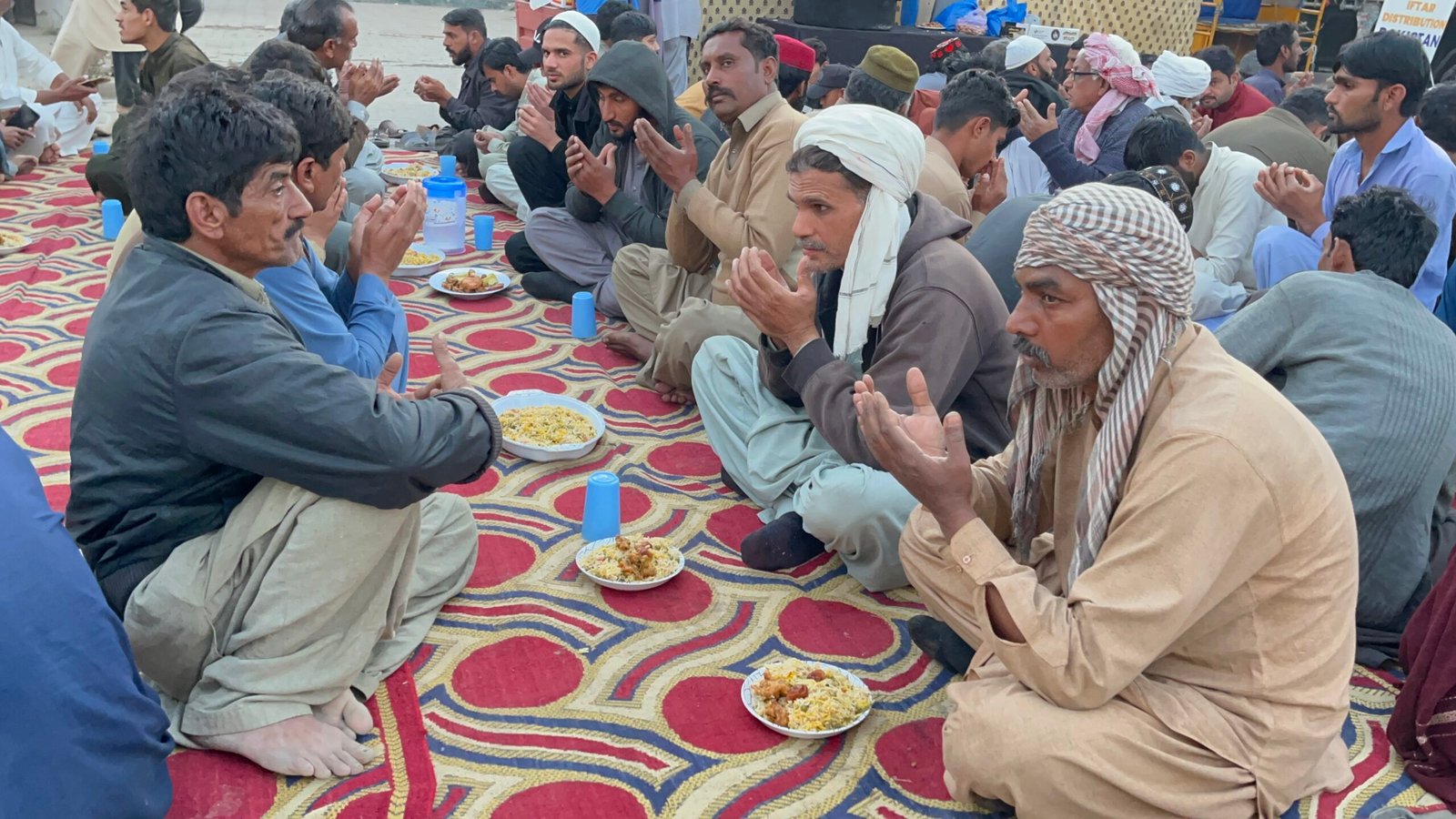 Iftar distribution
